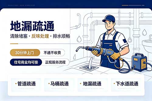 白云地漏疏通